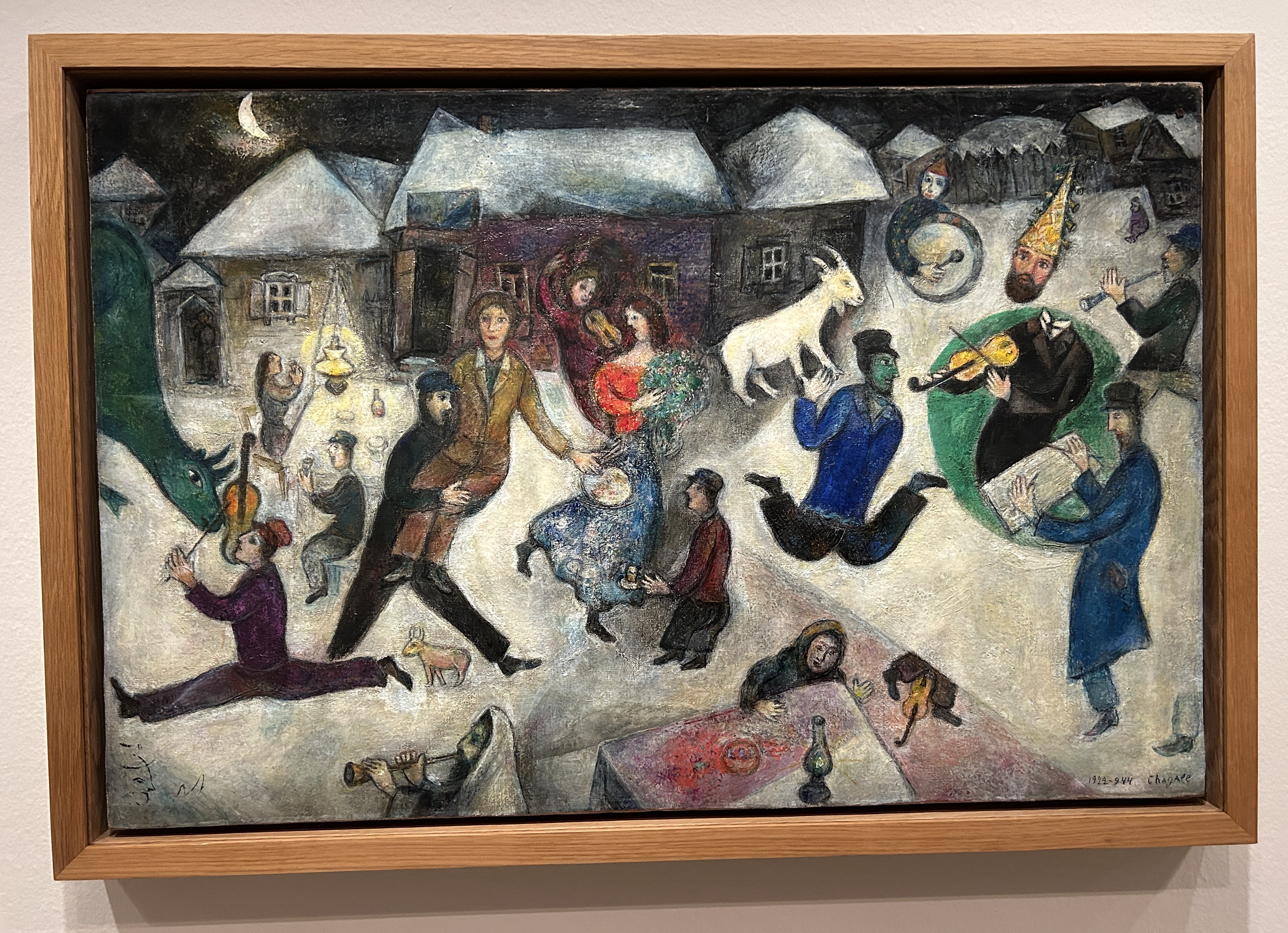 Los arlequines. 1944. Óleo sobre lienzo Musée National Marc Chagall Nizae National